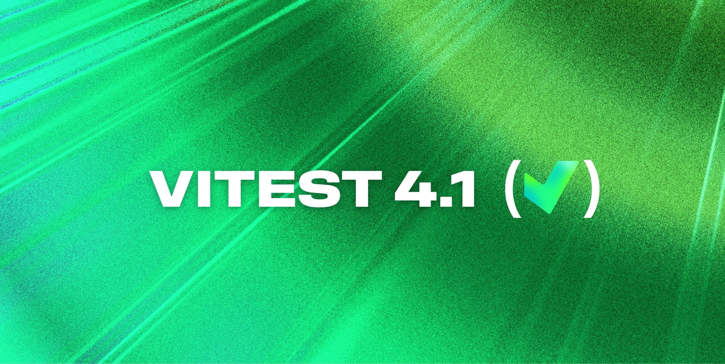Vitest 4.1 发布封面图