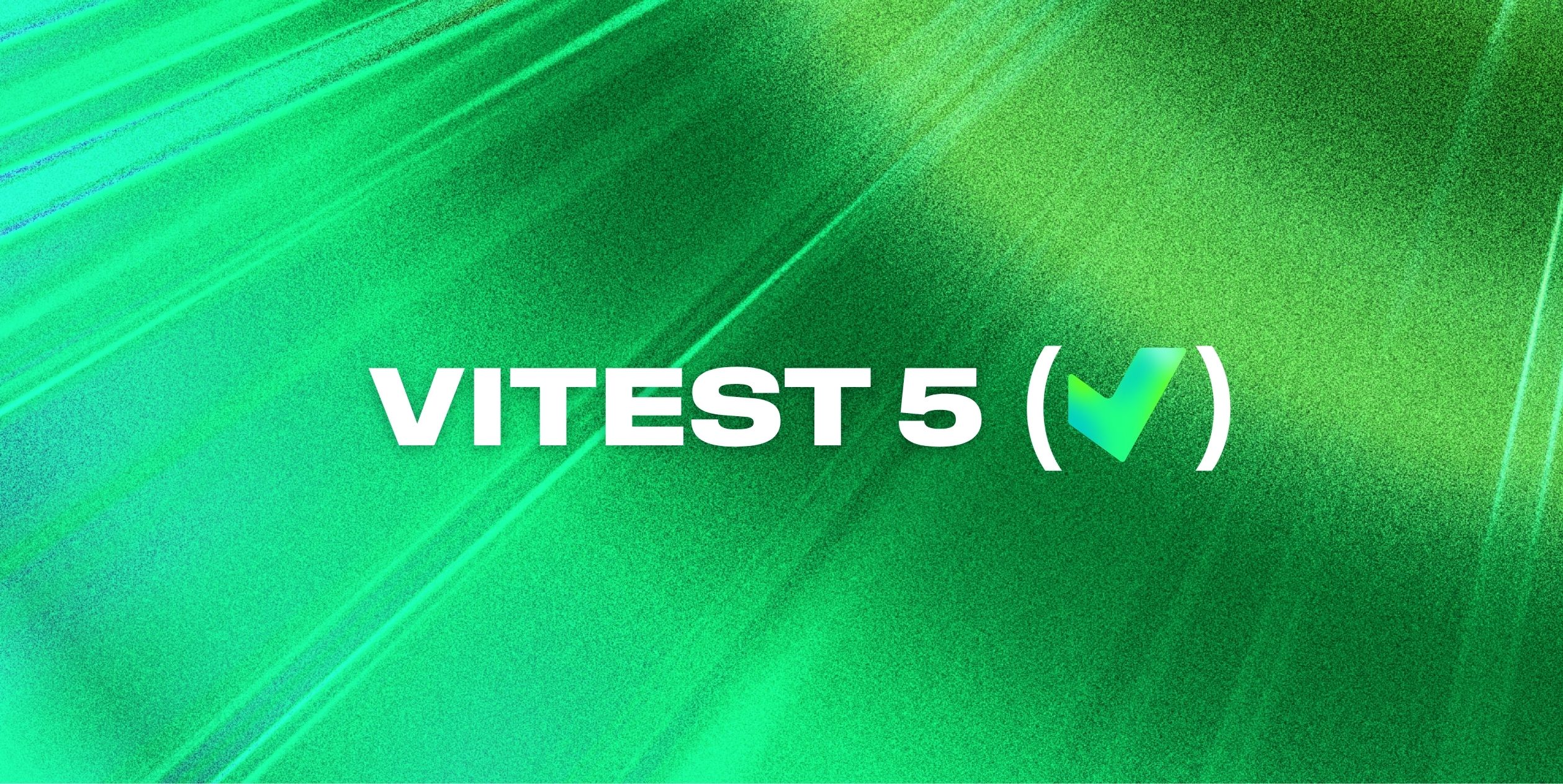 Vitest 5 发布封面图